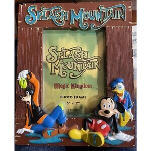 Disney Parks Splash Mountain 3-D Frame 5x7 Disney World Mickey Goofy Donald New